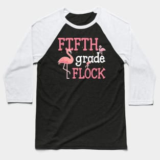 Flamingo 5th Fifth Grade Back To School Baseball T-Shirt